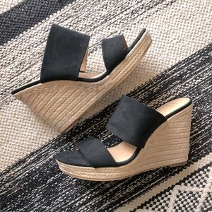 a new day black wedges